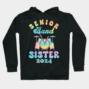 senior Band Sister 2024 funny Hoodie